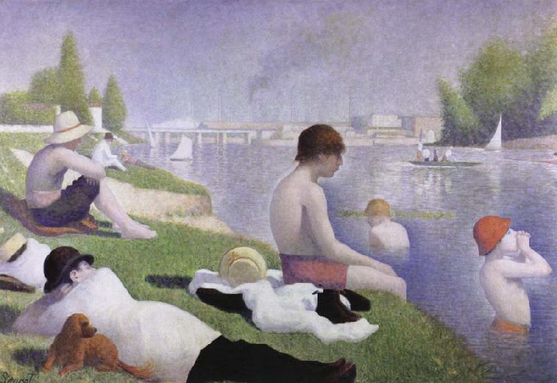 Georges Seurat bathers as asnieres china oil painting image